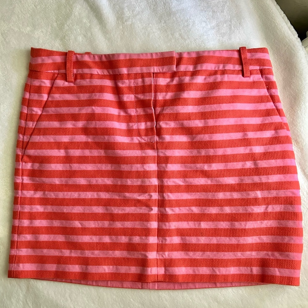 J. Crew Striped Mini Skirt | Pockets | size 6